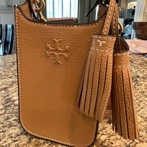 Tory Burch Tan Leather Crossbody Bag